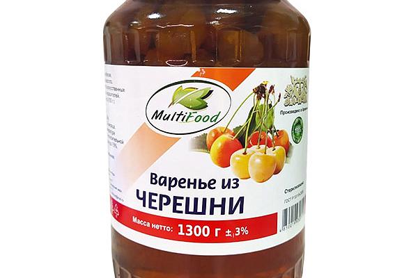  Варенье MultiFood из черешни 1300 г в интернет-магазине продуктов с Преображенского рынка Apeti.ru