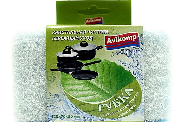  Губка для ухода за антипригарными покрытиями Avikomp в интернет-магазине продуктов с Преображенского рынка Apeti.ru
