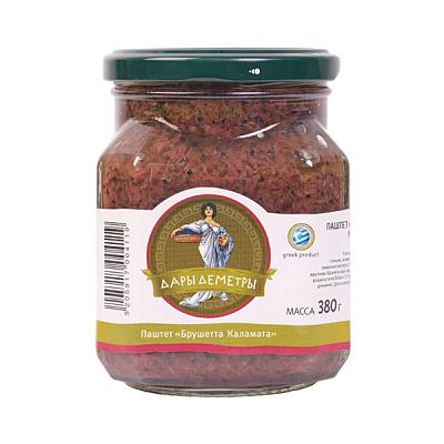  Паштет "Дары Деметры" брушетта Каламата 380 г в интернет-магазине свежих фермерских продуктов Apeti.ru