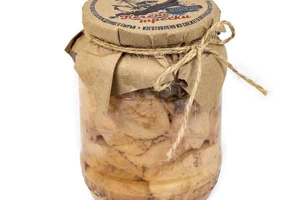  Печень трески Мурманск натуральная из свежего охлажденного сырья 700 г в интернет-магазине продуктов с Преображенского рынка Apeti.ru