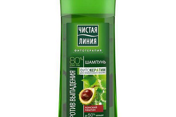  Шампунь Чистая Линия конский каштан против выпадения волос 250 мл в интернет-магазине продуктов с Преображенского рынка Apeti.ru