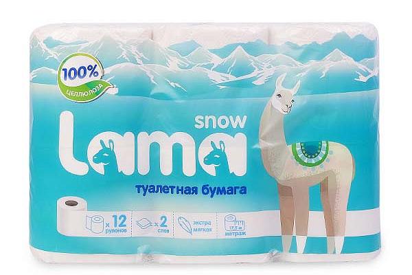  Туалетная бумага LAMA двухслойная 12 шт в интернет-магазине продуктов с Преображенского рынка Apeti.ru