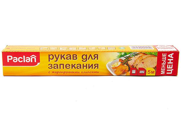  Рукав для запекания Paclan с клипсами 5 м в интернет-магазине продуктов с Преображенского рынка Apeti.ru