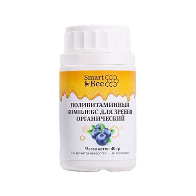 Поливитаминный комплекс Smart Bee для зрения органический 40 г
