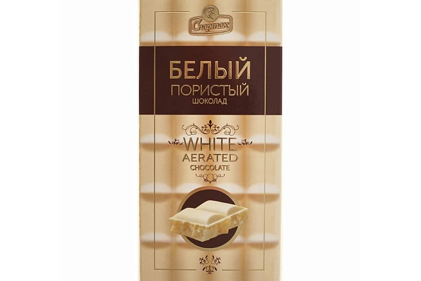  Шоколад пористый «Белый» 70 г, КФ Спартак в интернет-магазине продуктов с Преображенского рынка Apeti.ru