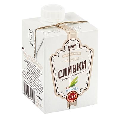  Сливки Milkavita Premium 10% 500 г в интернет-магазине свежих фермерских продуктов Apeti.ru