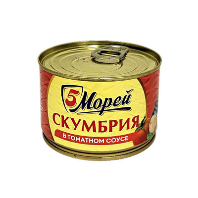  Скумбрия в томатном соусе 5 Морей 250 г в интернет-магазине свежих фермерских продуктов Apeti.ru