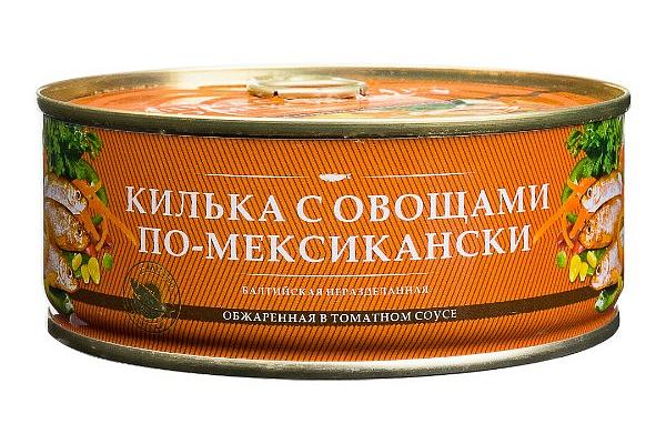  Килька "За Родину" с овощами по-мексикански 240 г в интернет-магазине продуктов с Преображенского рынка Apeti.ru