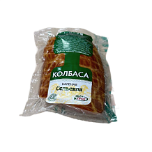 Колбаса вареная ЭкоПрод сельская в синюге халяль вакуум ~ 200 гр