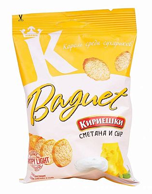 Сухарики Кириешки Baguet со вкусом сметана и сыр 50 г