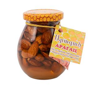  Мед арагац горный армянский с миндальными орехами 350 г в интернет-магазине свежих фермерских продуктов Apeti.ru