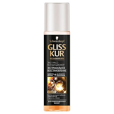 Кондиционер экспресс Gliss Kur экстремальное восстановление 200 мл