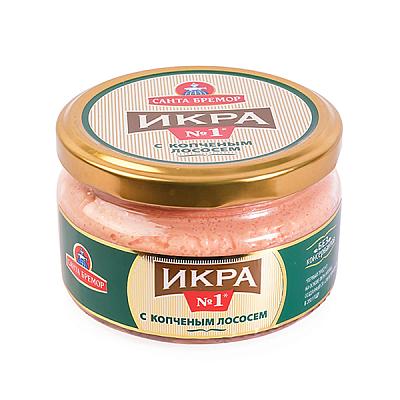 Икра мойвы с копченым лососем Санта Бремор 180 г в Apeti.ru Икра мойвы с копченым лососем Санта Бремор 180 г в интернет-магазине свежих фермерских продуктов Apeti.ru