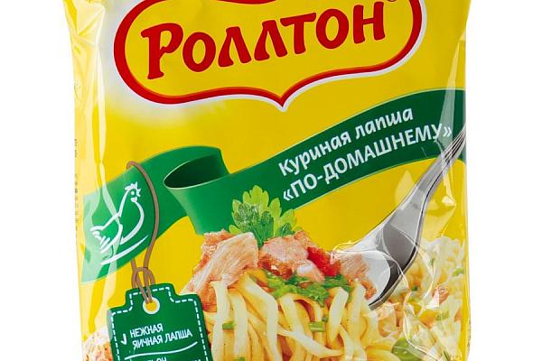  Лапша быстрого приготовления Роллтон по-домашнему курица 85 г в интернет-магазине продуктов с Преображенского рынка Apeti.ru