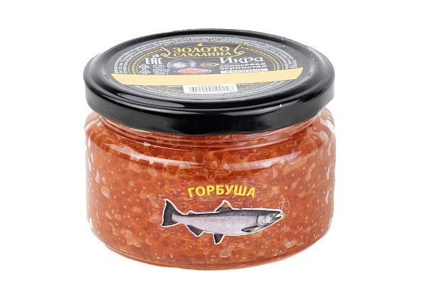  Красная икра горбуша Золото Сахалина 200 г в интернет-магазине продуктов с Преображенского рынка Apeti.ru