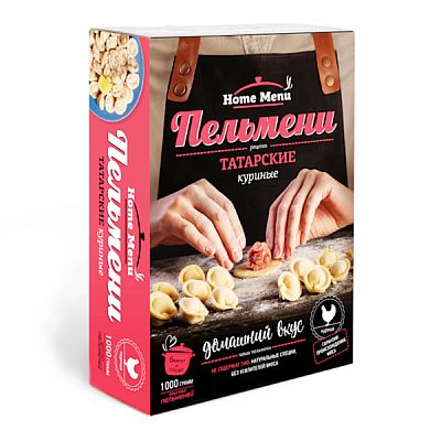 Пельмени Home Menu татарские куриные 1 кг