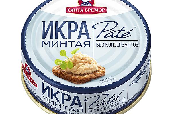  Икра минтая деликатесная люкс "Пате" 90 г в интернет-магазине продуктов с Преображенского рынка Apeti.ru