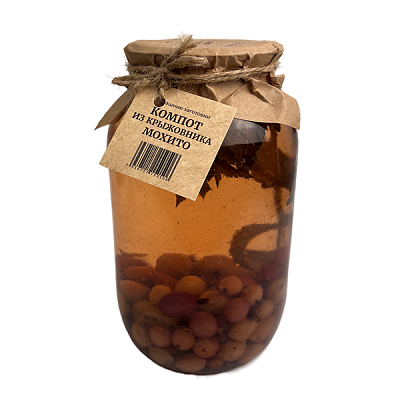 Компот из крыжовника  Мохито Кладовая радости1,5 л ст/б