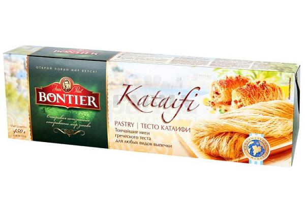  Тесто Bontier Kataifi замороженное, 450г в интернет-магазине продуктов с Преображенского рынка Apeti.ru