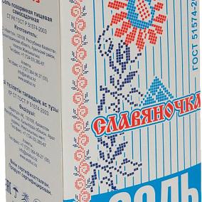  Соль Славяночка помол №1 1 кг в интернет-магазине продуктов с Преображенского рынка Apeti.ru