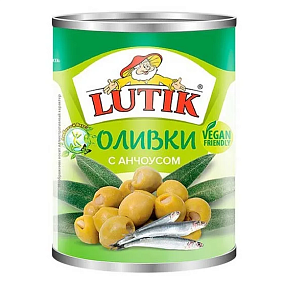  Оливки LUTIK с анчоусом 280 г в интернет-магазине свежих фермерских продуктов Apeti.ru