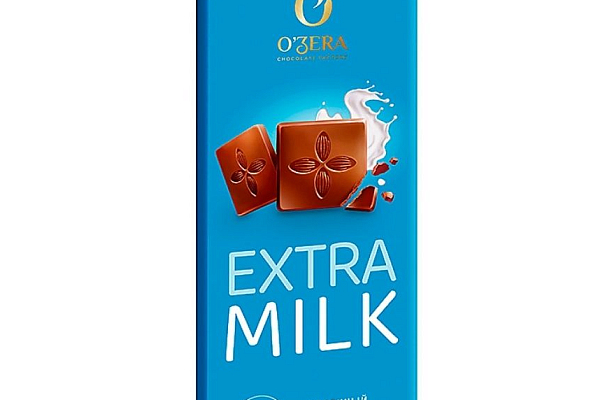  Шоколад O'Zera молочный extra milk 90 гр  в интернет-магазине продуктов с Преображенского рынка Apeti.ru