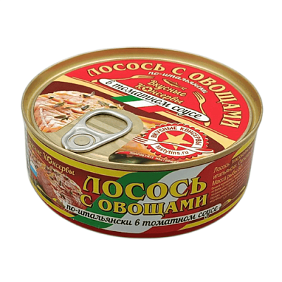 Лосось с овощами Вкусные консервы по-итальянски 230 г