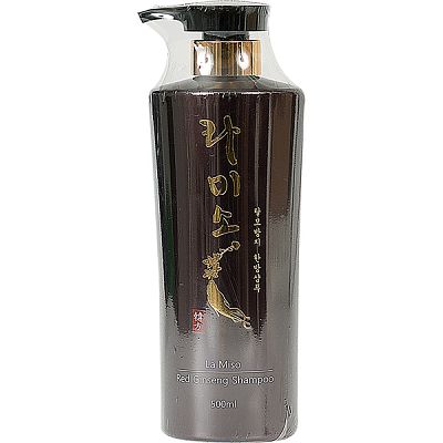 Шампунь с экстрактом красного женьшеня Red Ginseng Shampoo La Miso, 500 мл