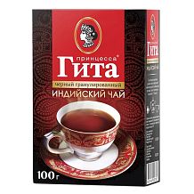 Чай черный Принцесса Гита байховый индийский гранулированный 100 г