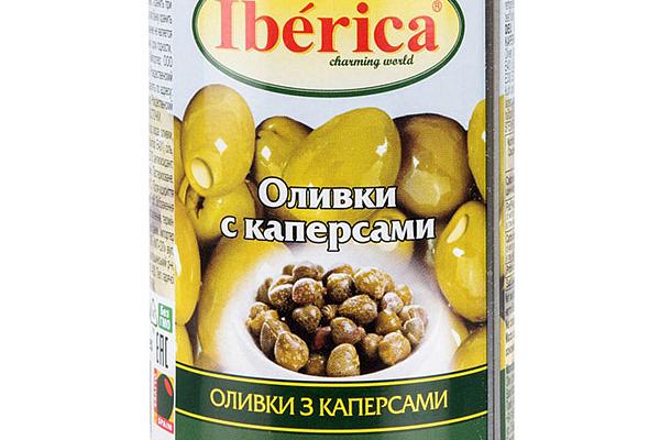  Оливки Iberica с каперсами 300 г в интернет-магазине продуктов с Преображенского рынка Apeti.ru