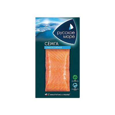  Семга слабосоленая "Русское море" филе-кусок 200 г в интернет-магазине свежих фермерских продуктов Apeti.ru