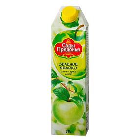  Сок Сады Придонья яблоко зеленое 1 л в интернет-магазине свежих фермерских продуктов Apeti.ru