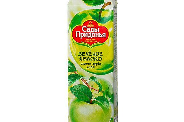  Сок Сады Придонья яблоко зеленое 1 л в интернет-магазине продуктов с Преображенского рынка Apeti.ru
