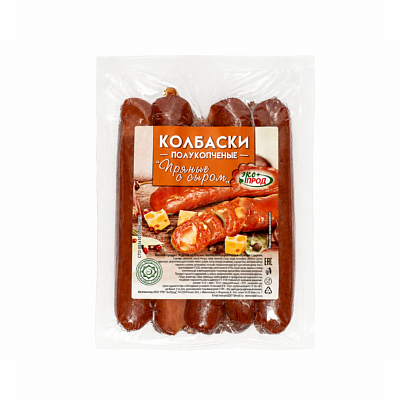 Колбаски Пряные с сыром в/у Экопрод