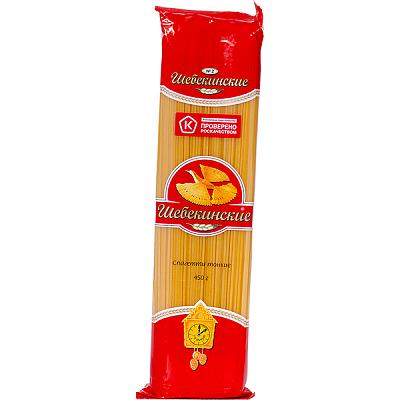  Макаронные изделия Шебекинские спагетти тонкие 450 г в интернет-магазине свежих фермерских продуктов Apeti.ru