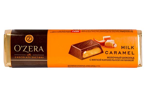  Шоколад O'Zera молочный карамельная начинка 50 г в интернет-магазине продуктов с Преображенского рынка Apeti.ru
