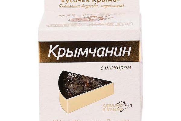 Сыр полутвердый Крымчанин с инжиром 50% 170г в интернет-магазине продуктов с Преображенского рынка Apeti.ru