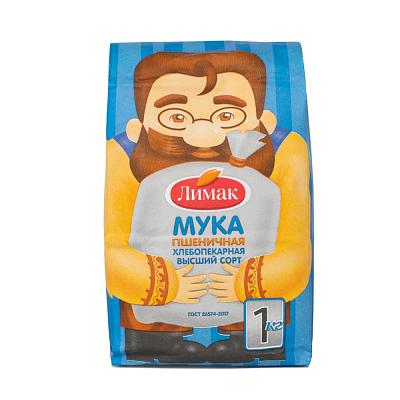  Мука пшеничная Лимак хлебопекарная высший сорт 1 кг в интернет-магазине свежих фермерских продуктов Apeti.ru
