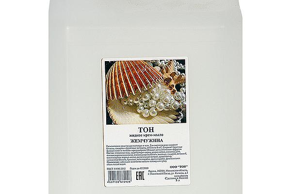  Жидкое крем-мыло ТОН жемчужина 5 л в интернет-магазине продуктов с Преображенского рынка Apeti.ru