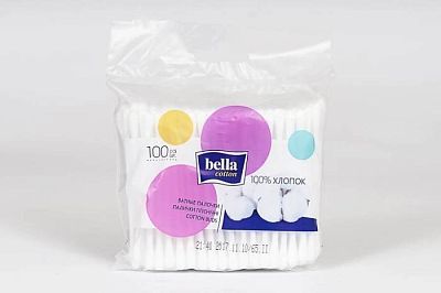 Палочки ватные Bella Cotton 100 шт п/э
