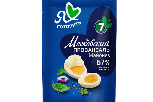  Майонез Я люблю готовить, Московский провансаль классический 67% 100 мл в интернет-магазине продуктов с Преображенского рынка Apeti.ru