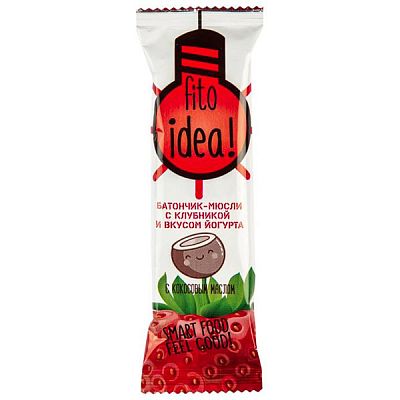 Батончик мюсли Fito Idea клубника йогурт 30 г