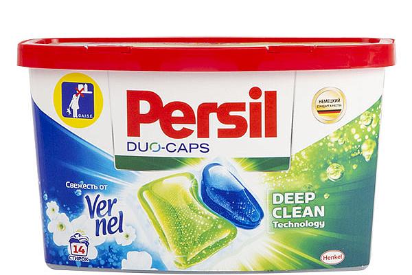  Капсулы для стирки Persil Duo-Caps свежесть от Vernel 14 шт в интернет-магазине продуктов с Преображенского рынка Apeti.ru