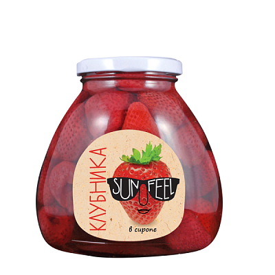  Клубника Sunfeel в сиропе  580 мл в интернет-магазине свежих фермерских продуктов Apeti.ru