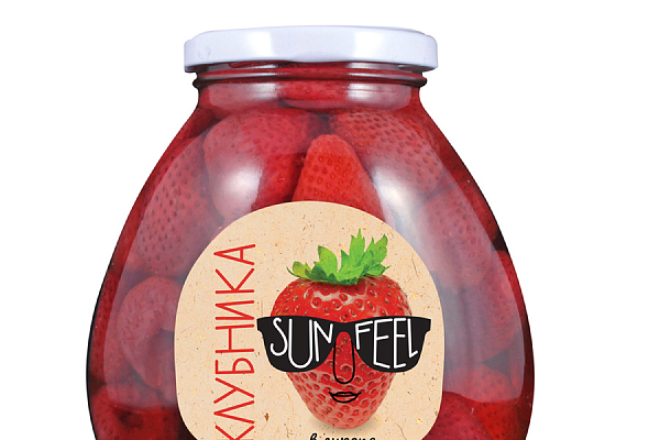  Клубника Sunfeel в сиропе  580 мл в интернет-магазине продуктов с Преображенского рынка Apeti.ru