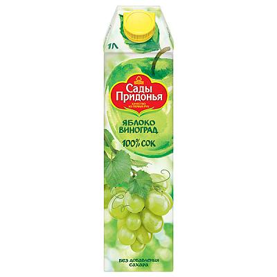 Сок Сады Придонья яблоко виноград 1 л в Apeti.ru Сок Сады Придонья яблоко виноград 1 л в интернет-магазине свежих фермерских продуктов Apeti.ru