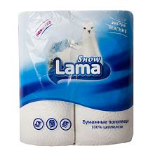 Полотенца бумажные двухслойные Lama Snow 2 шт