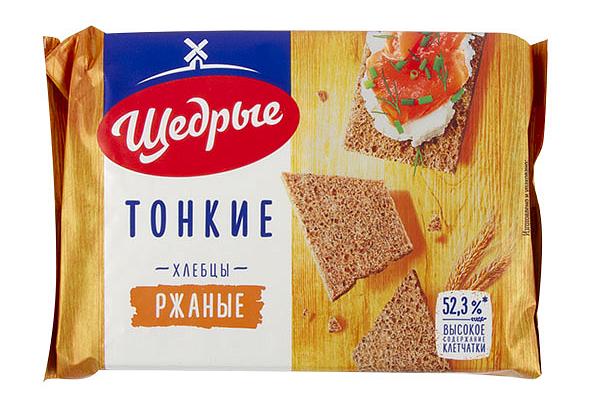  Хлебцы Щедрые ржаные 170 г в интернет-магазине продуктов с Преображенского рынка Apeti.ru