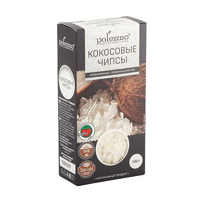 Чипсы кокосовые Polezzno 100 г