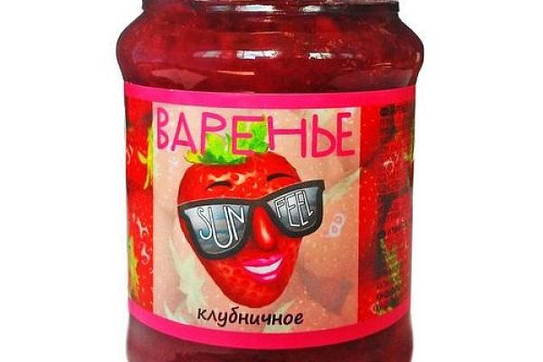 Варенье SUNFEEL клубничное 320г в интернет-магазине продуктов с Преображенского рынка Apeti.ru